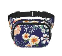 Hermoso jardín de Flores, pétalos Florales, Hojas, Prado Naranja,Riñonera Cuadrada de Doble Capa, Bolso de Viaje, Bolso Informal para el Pecho.