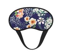 Hermoso jardín de flores, pétalos, hojas, prado, naranja, Cubiertas oculares completas, antifaces para dormir que bloquean la luz, orejeras opacas para dormir