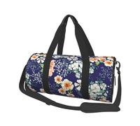 Hermoso Jardín Flores Pétalo Floral Hojas Prado Naranja, Bolsa de Viaje de Gran Capacidad, Bolso Redondo, Bolsa de Viaje Deportiva, Bolsa de Mano, Bolsa de Fitness