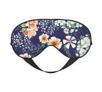 Hermoso Jardín Flores Pétalo Floral Hojas Prado Naranja, Cubreojos completos Antifaz bloqueador de luz Antifaz para dormir Antifaz suave con los ojos vendados Noche