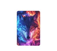 Hermoso lobo con ojos brillantes para coche, 4 unidades, tarjetas perfumadas colgantes, tarjetas perfumadas para coche, tabletas de aromaterapia