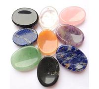 Hermoso lote de nueve piedras preciosas Reiki Crystal Healing Wellness Hombres Mujeres Regalo Pulgar Piedra Potente Meditación Crecimiento Espiritual Protección