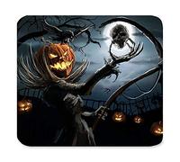 Hermoso Miedo Espeluznante Feliz Halloween Angry Calabaza Truco o invitación Espantapájaros Muerte Cráneo Luna Árbol Nube Personalizado Rectángulo Alfombrilla de ratón