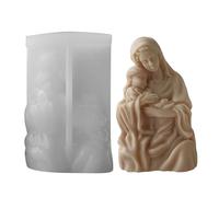Hermoso molde artesanal para velas hecho a mano, estatua creativa para madre abrazando a niño en forma de artesanía