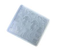 Hermoso molde de artesanía hecho a mano, resina alternativa flexible, práctico para proyectos de arte y manualidades, accesorio de conejos, molde de silicona