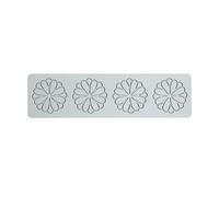 Hermoso molde de fondant, molde para hornear chocolate con forma de flor hueca única, molde de pétalos de encajes únicos para decoraciones de fiestas, moldes de flores huecas para hornear moldes de