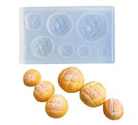 Hermoso molde de silicona flexible para casa de muñecas, pan, juguete para hacer dulces, chocolate, fondant, pastelería
