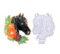 Hermoso molde de silicona para decoración de pared con forma de caballo, decoración personalizada, molde de resina, regalo para entusiastas del bricolaje Moldes de silicona de resina