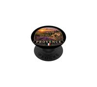 Hermoso Paisaje de Campos de Lavanda de Provenza PopSockets PopGrip Adhesivo