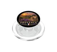 Hermoso Paisaje de Campos de Lavanda de Provenza PopSockets PopGrip para MagSafe