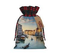 Hermoso paisaje del Gran Canal, 1 bolsa con cordón de 8.3 x 11.8 pulgadas, duradera y elegante, ideal para regalos personalizados de Halloween