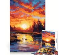 Hermoso Paisaje naturalRompecabezas de 1000 Piezas para adultosIdeal para ejercitar la menteUn pasatiempo relajanteEncaje firmeRegalo de cumpleaños (38x26cm)