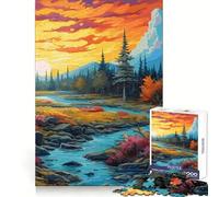 Hermoso Paisaje naturalRompecabezas de 1000 Piezas para adultosIdeal para ejercitar la menteUn pasatiempo relajanteEncaje firmeRegalo de cumpleaños (38x52cm)