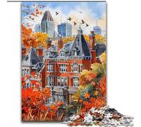 Hermoso Paisaje Urbano en Acuarela: Rompecabezas de 1000 Piezas para Adultos Un Juego desafiante, Toda la Familia (26x38cm)