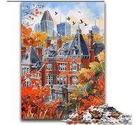 Hermoso Paisaje Urbano en Acuarela Rompecabezas de 2000 Piezas Difícil de completar, Pero Divertido y Divertido Regalo de cumpleaños, decoración de Pared (70x100cm)