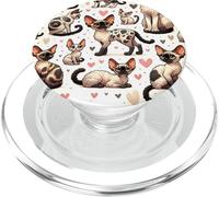 Hermoso patrón de Gatos estético Devon Rex Cat PopSockets PopGrip para MagSafe