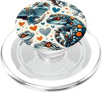 Hermoso patrón de Lagarto Lindo Tokay Gecko PopSockets PopGrip para MagSafe