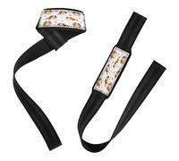 Hermoso patrón de perros Cavalier King Spaniel correas de levantamiento de fitness de 26 pulgadas antideslizante para levantamiento de pesas, levantamiento de pesas, levantamiento de peso muerto