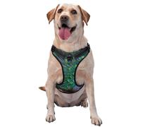 Hermoso Pavo Real,Arnés para Mascotas, arnés Reflectante Ajustable para Perros,S