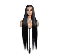 Hermoso Peluca delantera de encaje sintético Cosplay 38 pulgadas 13X4X1 recta for mujeres, rubia