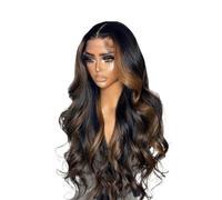 Hermoso Peluca sin cola de encaje Cabello humano Ombre Body Wave Hd Pelucas delanteras(36inches)