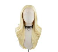 Hermoso Peluca sintética larga del frente cordón platino Pelucas sintéticas de la onda cuerpo Brown for el partido Cosplay(20inches)