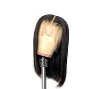 Hermoso Pelucas rectas del frente cordón de Glueless cabello humano 13x4 HD la peluca Bob densidad 250 for las mujeres(8inches)