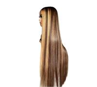 Hermoso Pelucas rectas del frente cordón rubio miel de la densidad 220% cabello humano peluca punto culminante 13x4(20inches)