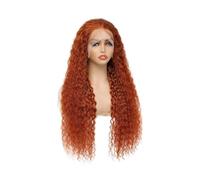 Hermoso Pelucas rizadas del cabello humano 250 pelucas frontales cordón profundo de la onda 13x6 HD jengibre densidad pre desplumadas(24inches)