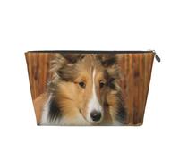 Hermoso Perro de Raza Sheltie, Bolsa de artículos de tocador Bolsa de Maquillaje Bolsa de cosméticos Bolsa de artículos de tocador de Viaje portátil