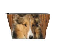 Hermoso Perro de Raza Sheltie, Bolsa de artículos de tocador Bolsa de Maquillaje Bolsa de cosméticos Bolsa de artículos de tocador de Viaje portátil
