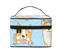 Hermoso Perro de Raza SheltieBolsa de Maquillaje, Bolsa de Cosméticos Portátil para Mujer-Organizador de Cosméticos de Viaje, Regalo para Momentos Especiales