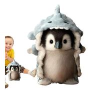Hermoso pingüino relleno de juguete - animal relleno de pingüino, lindo animal de lujo para la decoración de escritorio | Adorable muñeca de pequeño pingüino de peluche para niños de lujo