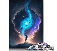Hermoso Planeta alienígena, Rompecabezas de Madera de 1000 Piezas para Adultos, Juego Educativo, Juguete de desafío, 1000 Piezas (75 x 50 cm)
