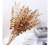 Hermoso ramo de hojas de eucalipto artificial para añadir un toque de naturaleza a tu espacio vital o eventos (1)