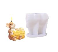 Hermoso ratón queso maíz diseños molde de silicona estable seguro para hornear manualidades fiestas de cumpleaños y diversión familiar. molde de silicona para hornear