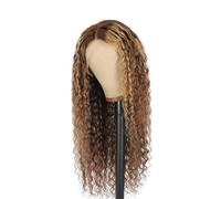 Hermoso Resalte las pelucas rizadas de la onda agua profunda Ombre peluca frontal del cordón Culy Human Hair13x4 Hd(30inches)