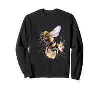 Hermoso Retrato de Abeja Acuarela Sudadera