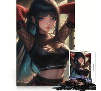 Hermoso Rompecabezas de 1000 Piezas Callejón Kunoichi para adultosIdeal para ejercitar la Mente, aliviar el estrés y divertirse con Piezas encajablesUn (50x75cm)