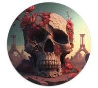Hermoso Rompecabezas de Calavera de 1000 Piezas para Adultos, Rompecabezas de cartón, Juego Interactivo Familiar, Regalo Artesanal con Ilustraciones Coloridas, 67,5 x 67,5 cm