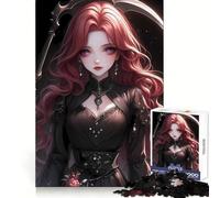Hermoso Rompecabezas de Chica Adolescente de Anime, 1000 Piezas, para ejercitar la Memoria y relajar el Cerebro, Regalo significativo con Cierre Seguro (50x75cm)