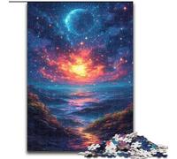 Hermoso Rompecabezas de Estrellas de Colores 1000 Piezas para Adultos y Adolescentes Juguete adictivo para estimular la Inteligencia y la decoración del hogar (26x38cm)