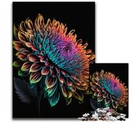Hermoso Rompecabezas de Flores de 1000 Piezas para Adultos,Rompecabezas para Adultos,Actividad Divertida para Toda la Familia,desafío Mental, Adolescentes,26x38cm