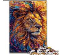 Hermoso Rompecabezas de león de 1000 Piezas para Adolescentes, Mayores de 14 años, decoración del hogar, Juegos Familiares, cumpleaños (26x38cm)