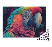 Hermoso Rompecabezas de Loro. Juegos educativos, desafiantes y Divertidos. Ideas de Regalo para Hombres y Mujeres. 1000 Piezas (75 x 50 cm).