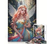 Hermoso Rompecabezas de Princesas de 1000 Piezas para Adolescentes Mejora la Memoria Divertido y Relajante Corte láser Regalo conmovedor (50x75cm)
