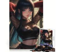 Hermoso Rompecabezas para Adultos Callejón Kunoichi de 1000 piezasEjercicio Mental, relajación acogedora, Corte Exacto, Regalo navideño (38x26cm)