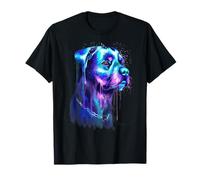 Hermoso Rottweiler Acuarela Arte Retrato Rottie Lover Camiseta
