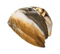 Hermoso Sombrero Amur Tiger Animal Kingdom, Gorro de Calavera para Adultos, Gorro de Punto Holgado cálido, Regalo Creativo para Hombres y Mujeres, Negro