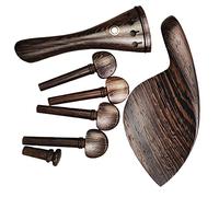 Hermosos Accesorios Para Violín, Juegos De Piezas, Clavijas De Violín De Madera Wengué, Pieza Trasera Para Mentonera Profesional Accesorios Violín (Color : 02)